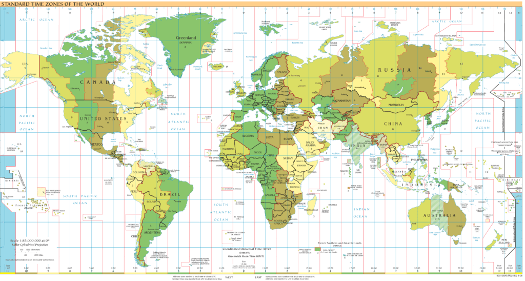 timezone map